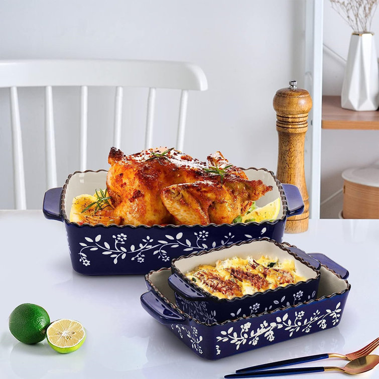 Porcelain baking deals pans